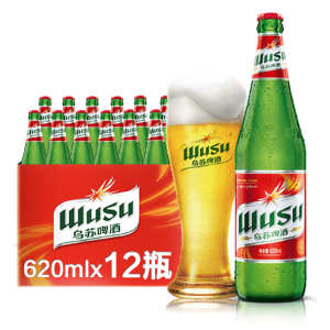 新疆啤酒 夺命大乌苏 大红乌苏啤酒 620ml*12瓶
