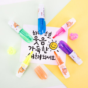 deli 得力 S611 迷你荧光笔 6色