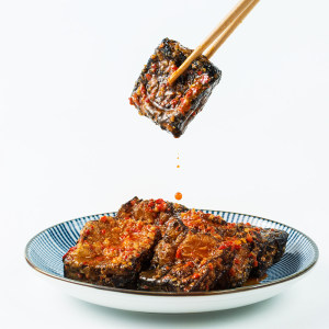 霸蛮 爆辣长沙臭豆腐 120g*3袋 约21小包 开袋即食 41.9元包邮