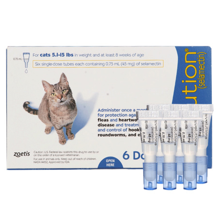 88VIP：REVOLUTION 大宠爱 宠物驱虫滴剂 2.6~7.5kg猫用