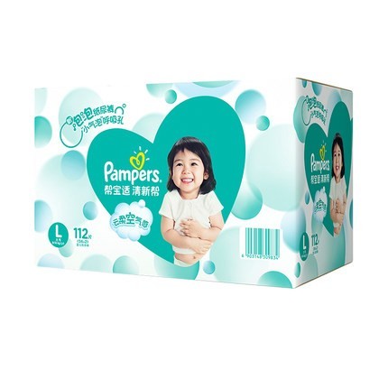 88VIP：Pampers 帮宝适 清新帮纸尿裤 L112片