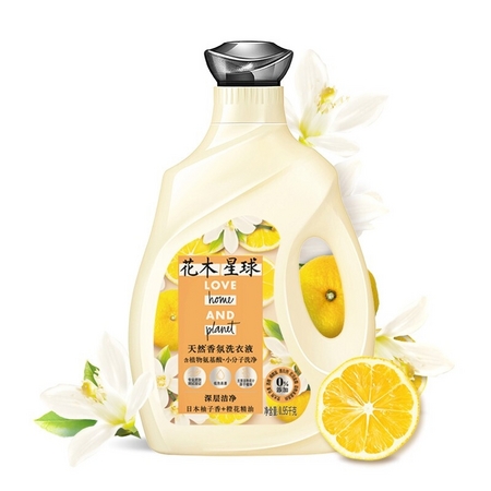 LOVE home AND planet 花木星球 氨基酸洗衣液 0.95kg 祖玛珑橙花香
