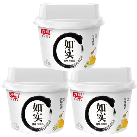 Bright 光明 如实 洋槐蜂蜜原味酸奶 135g*6杯