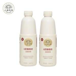北海牧场 0蔗糖 原味低温酸奶 1kg*2瓶 59元吃货价
