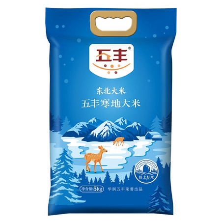 88VIP：五丰 寒地东北大米 5kg