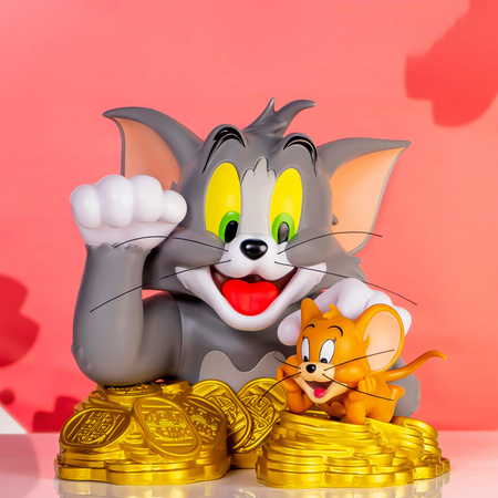 HOWstore SoapStudio 猫和老鼠 招财猫半胸像 潮玩手办 礼品 高月23cm PVC