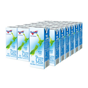 新西兰原装 纽仕兰 3.5g蛋白 部分脱脂高钙纯牛奶 250ml*24盒