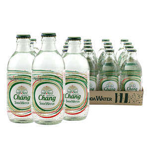 泰国原装进口 泰象牌 0糖0卡路里 气泡苏打水 325ml*12瓶 玻璃瓶包装