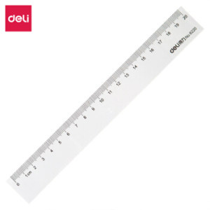 凑单品：deli 得力 6220 办公通用直尺 20cm