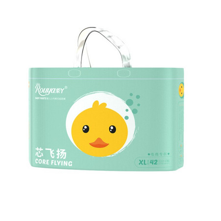 再降价、88VIP：rouya 柔丫 芯飞扬婴儿拉拉裤 XL42片