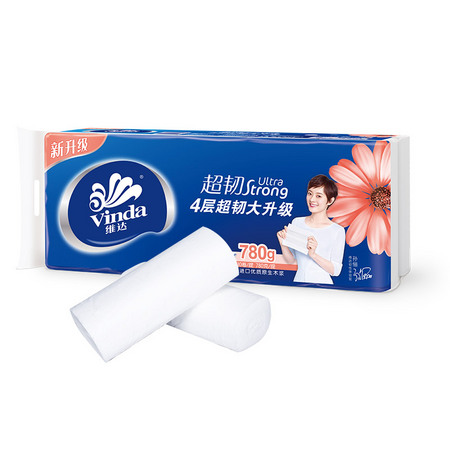 Vinda 维达 超韧无芯卷纸 4层10卷78g
