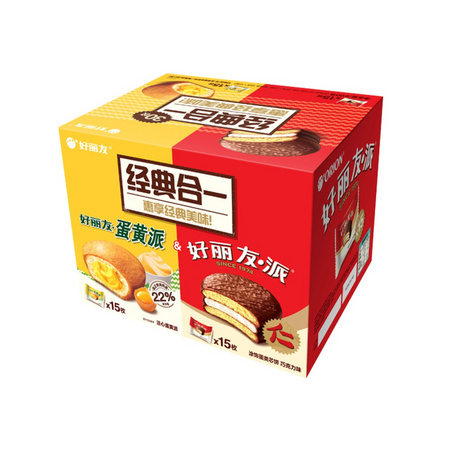 88VIP：Orion 好丽友 巧克力15枚+蛋黄派 15枚 690g