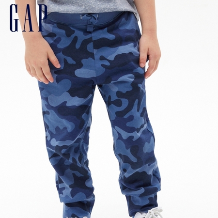 Gap 盖璞 幼童纯棉迷彩运动裤