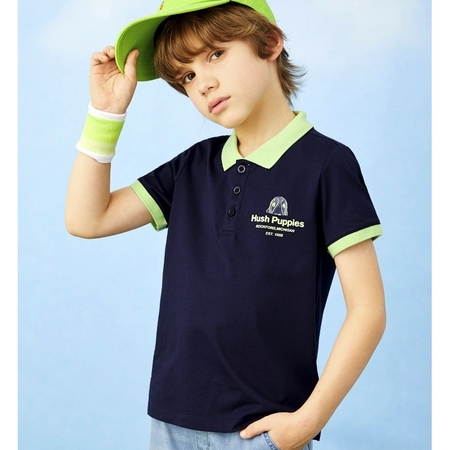 PLUS会员：Hush Puppies 暇步士 儿童POLO衫
