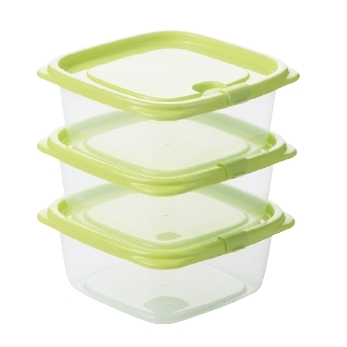 CHAHUA 茶花 保鲜盒 460ml 3个装