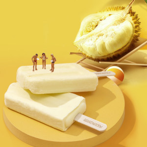 蓬玛尼 升级啵啵榴莲原浆雪糕 65g*20支