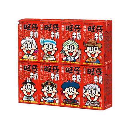 88VIP：Want Want 旺旺 旺仔O泡组合装 245ml*8罐