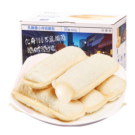 88VIP：Three Squirrels 三只松鼠 乳酸菌小伴侣面包 520g