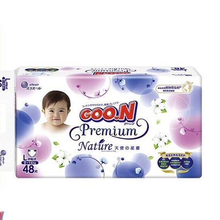 PLUS会员：GOO.N 大王 天使自然之恩系列 纸尿裤L48片