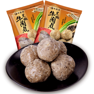 亚运会供应商 老德头 正宗潮汕手打牛肉丸 130g*4袋