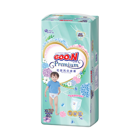 88VIP：GOO.N 大王 花信风 婴儿拉拉裤 XL 40片