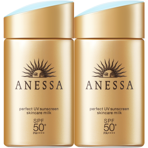 神价 资生堂旗下 安热沙 ANESSA SPF50+ 水能户外小金瓶防晒乳 60ml*2瓶 269元61预售价