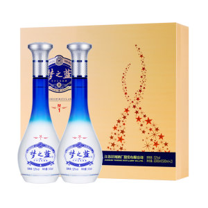 洋河 梦之蓝 M1-52度 500ml*2瓶 礼盒装 699元包邮