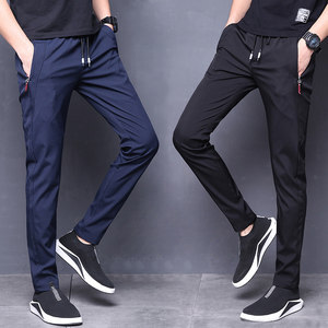 航枫堡 男士时尚百搭冰丝休闲裤