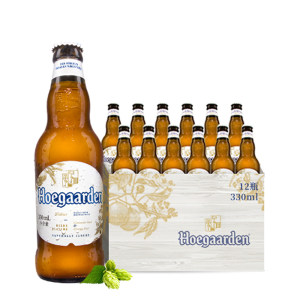 临期好价 Hoegaarden福佳 白啤酒330ml*12瓶