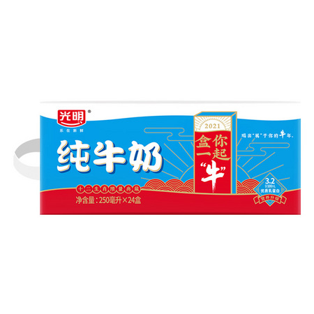 Bright 光明 纯奶 250mL*24盒
