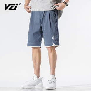 VZI 男士薄款五分裤夏季短裤