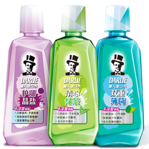 黑人 护龈晶盐/清心绿茶/双重薄荷 漱口水 500ml*2件