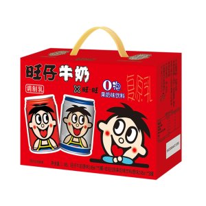旺旺 旺仔牛奶+O泡组合 245ml*8罐/箱