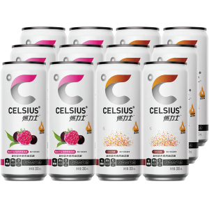 美国 燃力士Celsius 0糖0脂0卡路里 运动饮料 300m*24罐