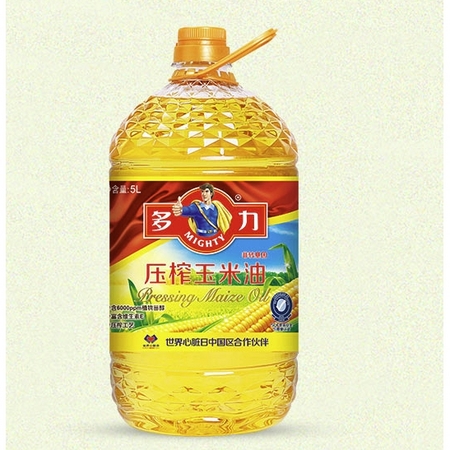 88VIP：MIGHTY 多力 压榨玉米食用油食油 5L
