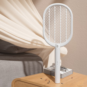 久量 充电式电蚊拍 3000V高压灭蚊 大容量锂电池 USB口充电