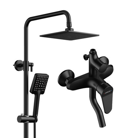 ARROW 箭牌卫浴 AE3366SA-P1 大面板背部按压自洁花洒