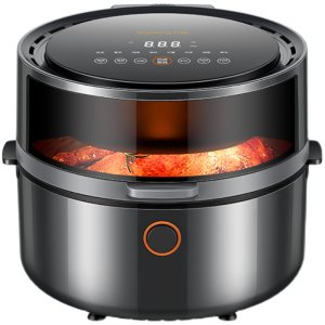 旗舰款 九阳 全息智能触控+透明可视 空气炸锅 5.5L