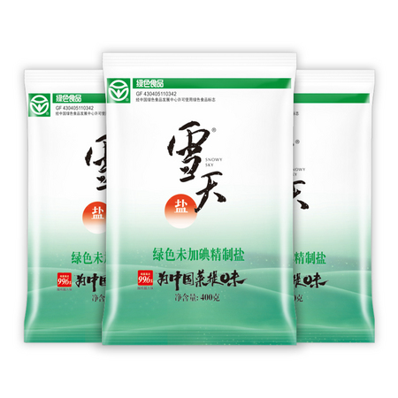 xuetian 雪天 未加碘食用盐 400g