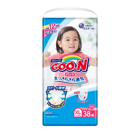 88VIP：GOO.N 大王 维E系列 拉拉裤 XL38片 4包装 女宝宝