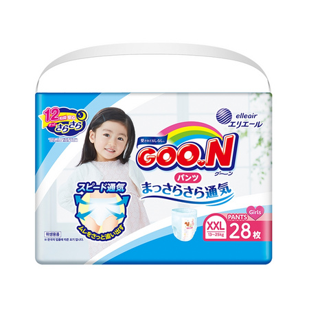 88VIP：GOO.N 大王 维E系列 婴儿拉拉裤 女 XXL28片*6包