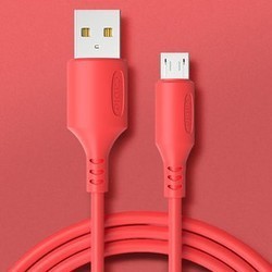 广逸 安卓数据线 1米 红色 两条装