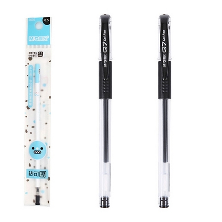 M&G 晨光 B7501 热可擦笔芯 1支 + Q7 中性笔 2支