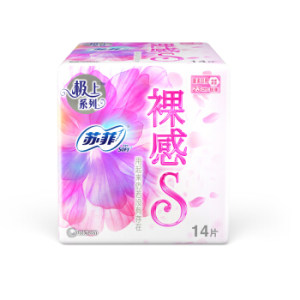 PLUS会员：Sofy 苏菲 极上系列 裸感S卫生巾 日用230mm 14片