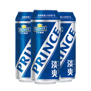 青岛啤酒 王子啤酒8度 500ml*12听*3箱 91元包邮