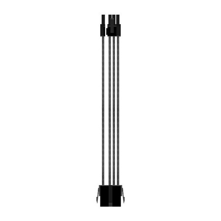 ALLOYMODERNIST 合金水冷 透明银 显卡6+2PIN通用电源延长线 25cm