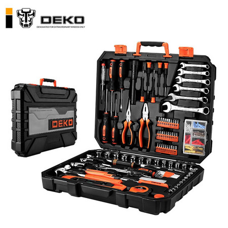 DEKO 代高 DEKO五金工具箱多功能家用工具套装 208件套