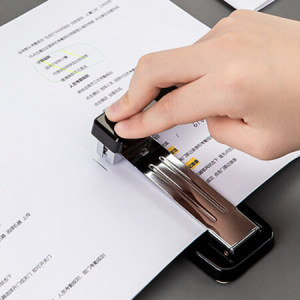 deli 得力 0414 旋转式订书机 黑色