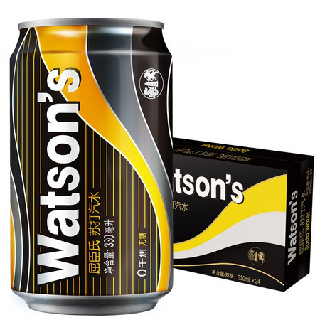 88VIP：Watsons 屈臣氏 香草味苏打汽水 330ml*24听