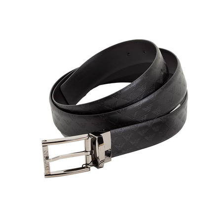 88VIP：EMPORIO ARMANI 阿玛尼 Y4S071 YKL2J 男款黑色针扣腰带